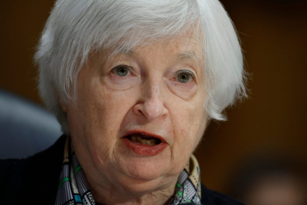 Treasury Secretary Janet Yellen Testifies To Senate Committee On President Biden