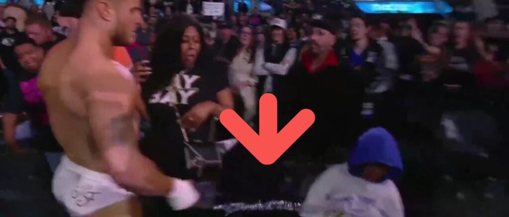 Maxwell Friedman throws drink at child, Twitter, Team JD