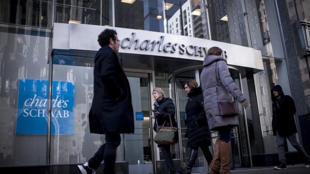 Charles Schwab shares drop 11%, but rally off lows as firm defends financial position