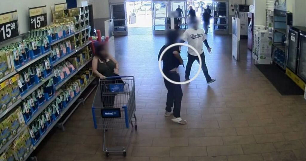 Video: Punk Pulls Gun in Walmart at Worst Possible Moment, Ends up Running for His Life