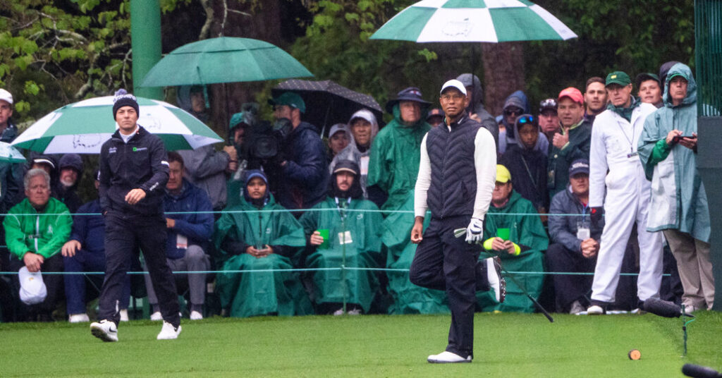 At the Masters, Brooks Koepka Holds the Lead and Tiger Woods Withdraws