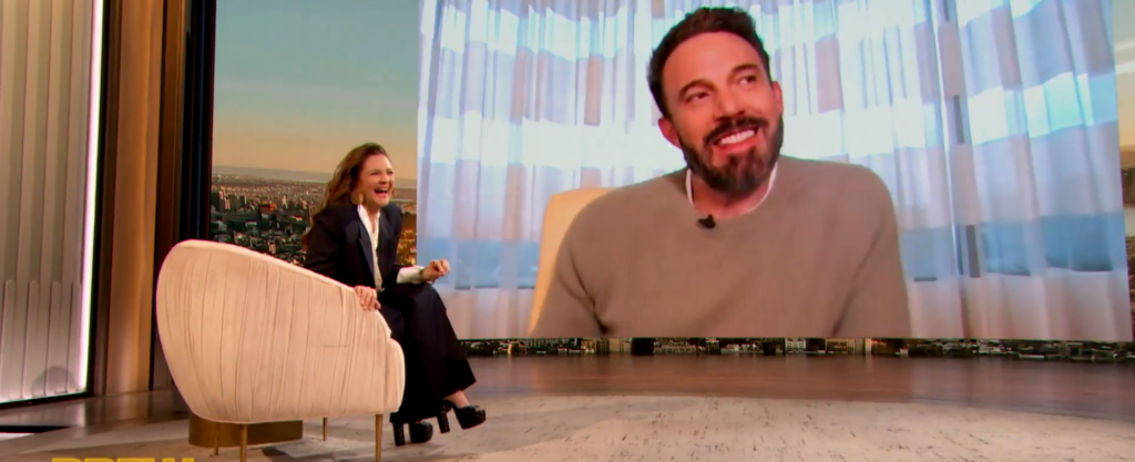 Ben Affleck on The Drew Barrymore Show, Twitter