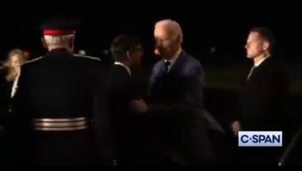Joe Biden Appears to Push British Prime Minister Rishi Sunak Out of the Way to Greet Someone Else (VIDEO) | The Gateway Pundit