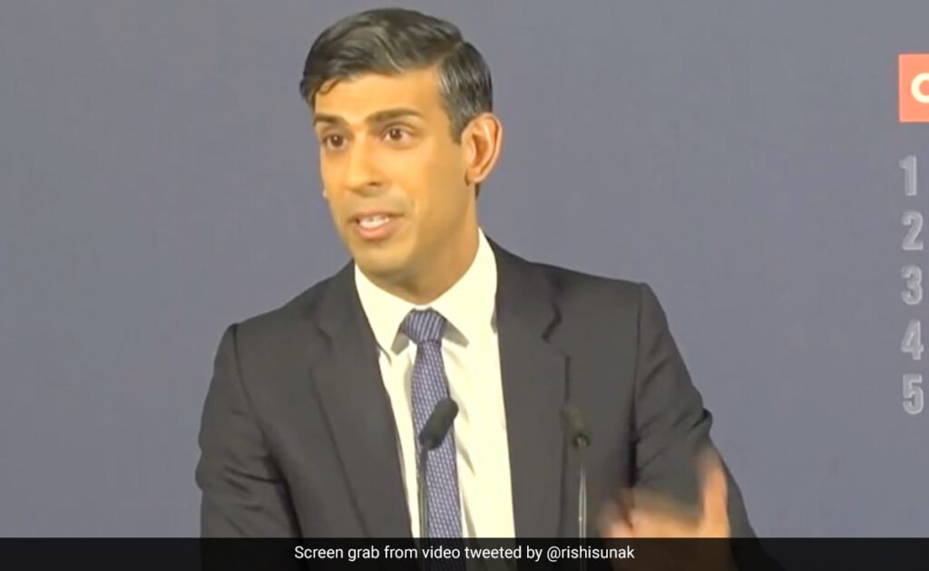 Rishi Sunak During His Maths Speech