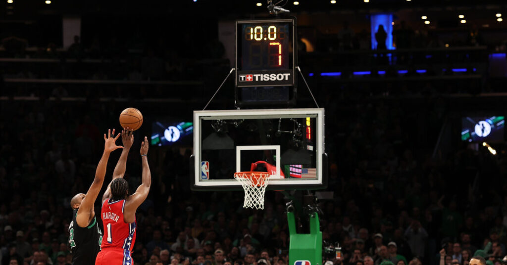 James Harden Scores 45 to Beat the Celtics