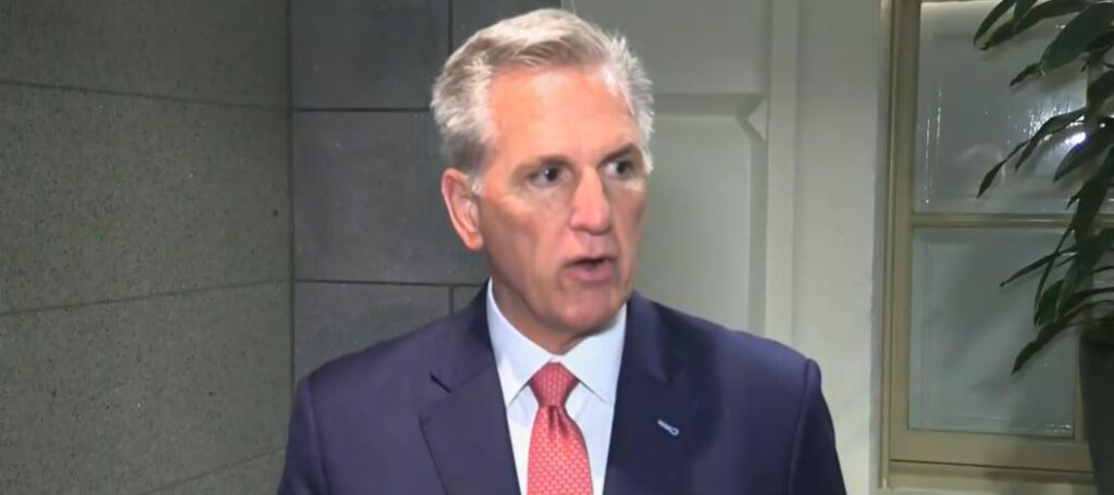 Kevin McCarthy criticizes Biden for going to Japan.
