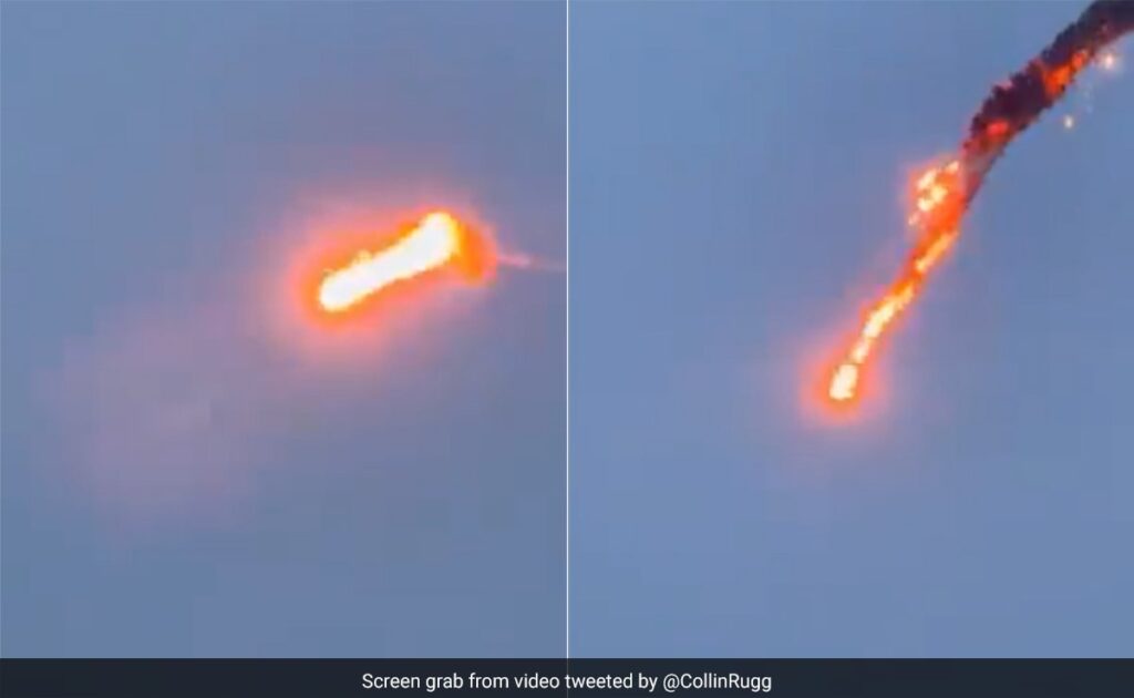 Video Shows The Moment Ukraine Shot Down Own Drone Over Kyiv