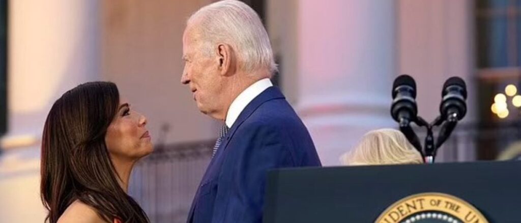 Eva Longoria Joe Biden, Jill Biden, White House Screening, Flaming Hot, Daily Mail