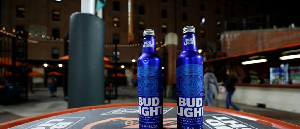 Bud Light on a Table