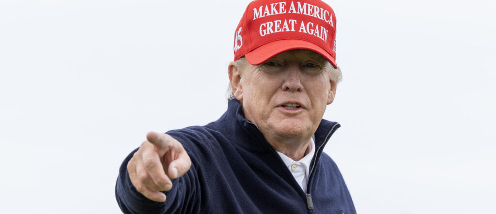 Former U.S. President Donald Trump Visits His Turnberry Golf Resort