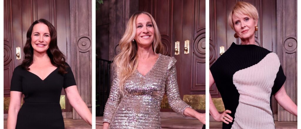 Collage Maker of Kristin Davis, Sarah Jessica Parker and Cynthia Nixon. (Photo by Cindy Ord/Getty Images for Max® )