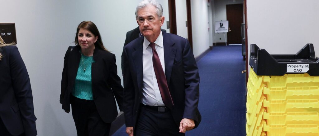 Federal Reserve Chairman Jerome Powell Addresses The New Democratic Coalition Luncheon