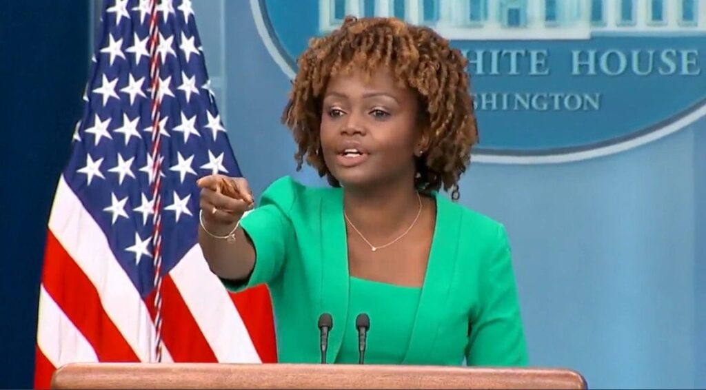 Office of Special Counsel Says Karine Jean-Pierre Violated Hatch Act Before 2022 Midterms - OFC Then "Closed the Matter without Further Action" | The Gateway Pundit | by Cristina Laila