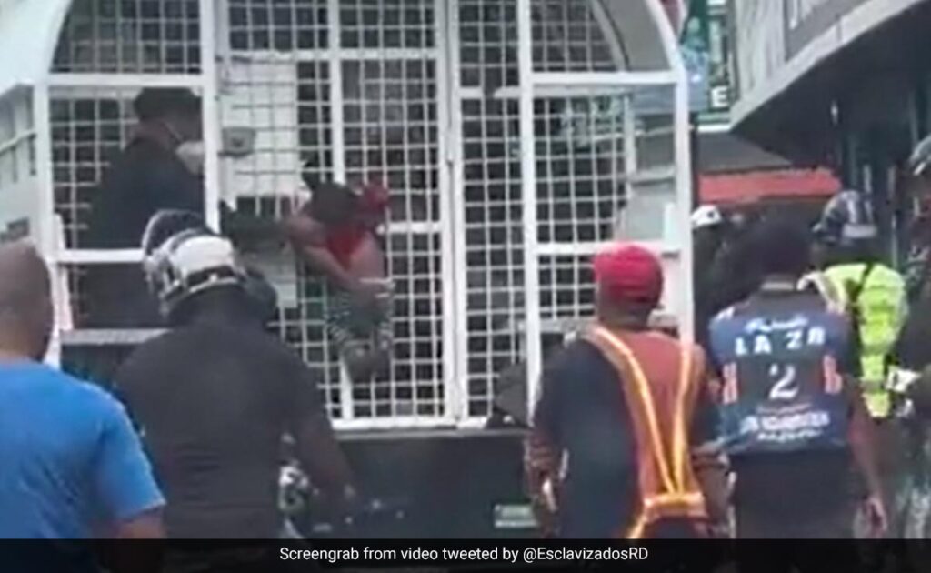 Shocking Video Shows Child Hanging From Government Truck In Dominican Republic