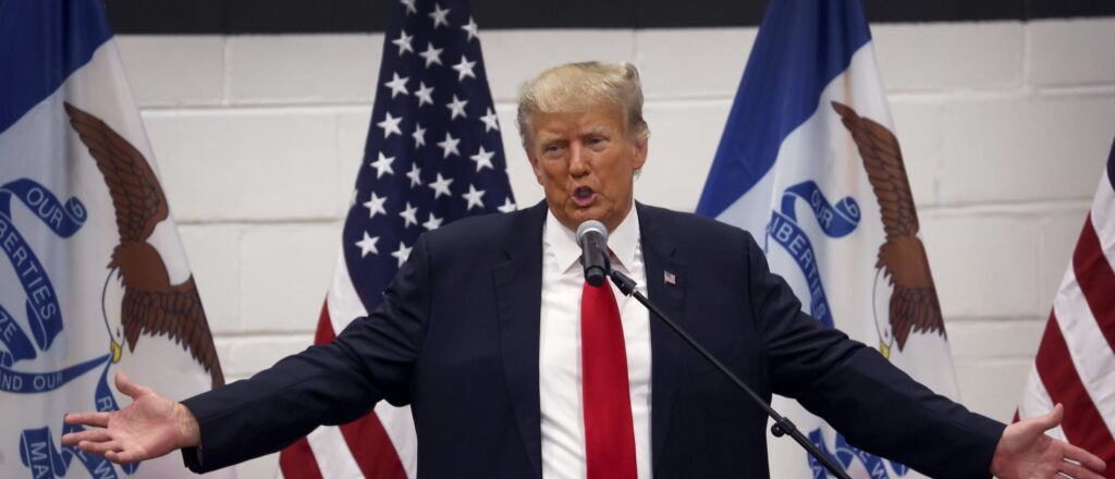Former President Trump Campaigns In Iowa