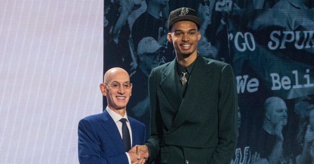 Victor Wembanyama Picked No. 1 Overall by Spurs in 2023 NBA Draft