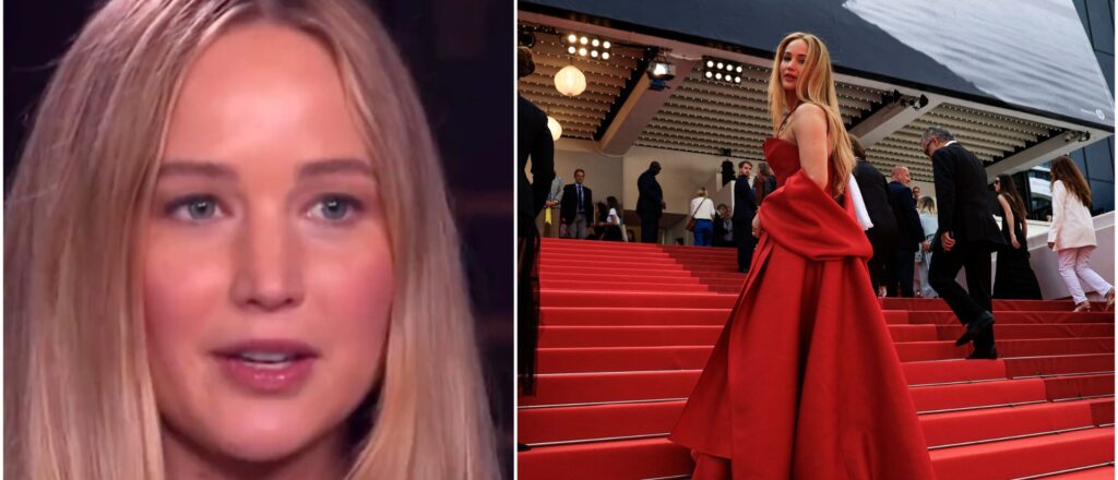 TOPSHOT-FRANCE-FILM-FESTIVAL-CANNES (Photo by Valery HACHE / AFP) (Photo by VALERY HACHE/AFP via Getty Images) (Screenshot/Twitter/Entertainment Tonight via lawrliciouss)