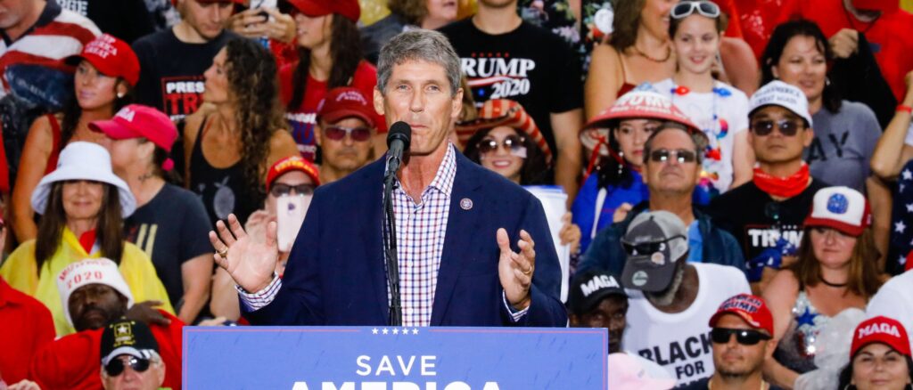 Former President Trump Rallies Supporters In Sarasota, Florida