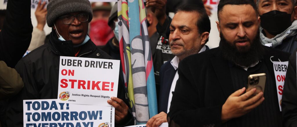 Uber Driver Organize 24-Hour Strike Outside The Company
