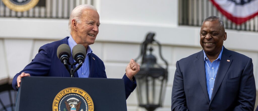 President Biden and Secretary of Defense Austin