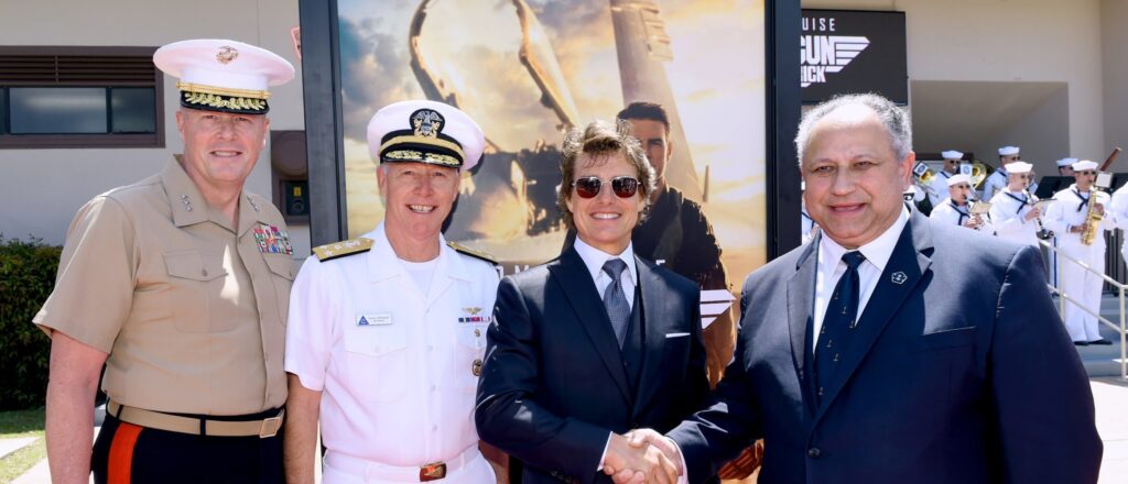 Tom Cruise Visits Naval Air Station North Island