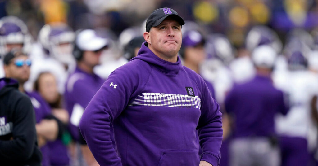 Northwestern Fires Pat Fitzgerald, Football Coach, Amid Hazing Allegations