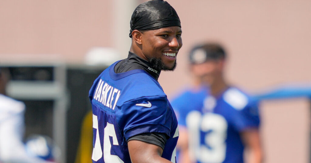 With a Temporary Contract Fix, Saquon Barkley and the Giants Get Back to Business