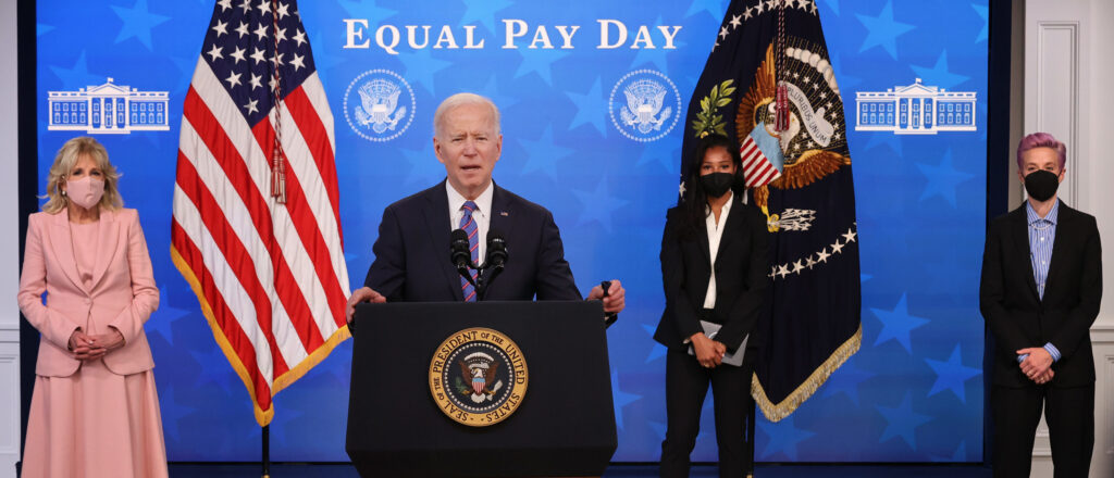 President Biden Holds White House Event To Mark Equal Pay Day
