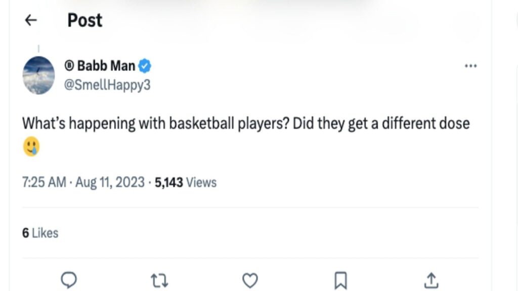 Caleb White (Image via Hoops/Twitter)