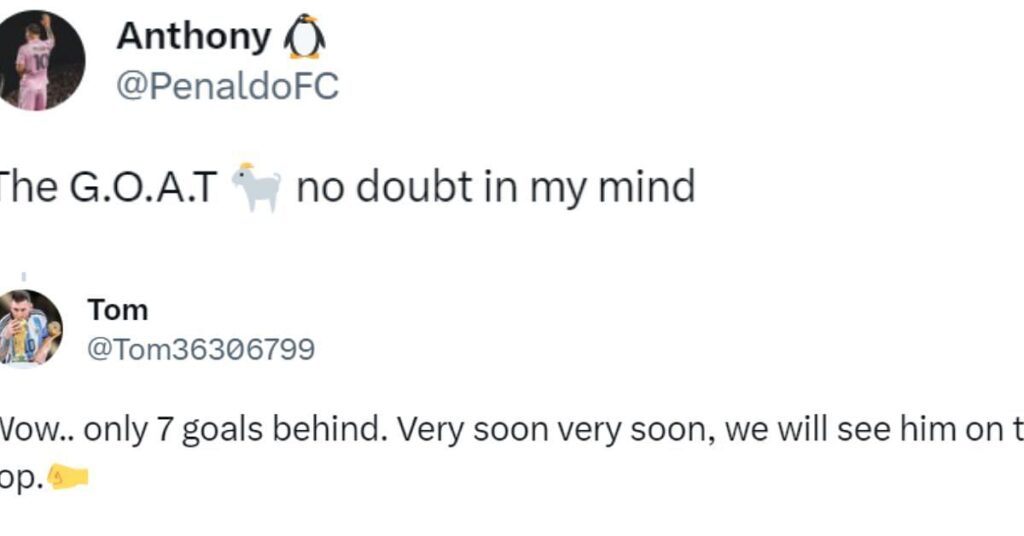 Lionel Messi is closing in on Cristiano Ronaldo