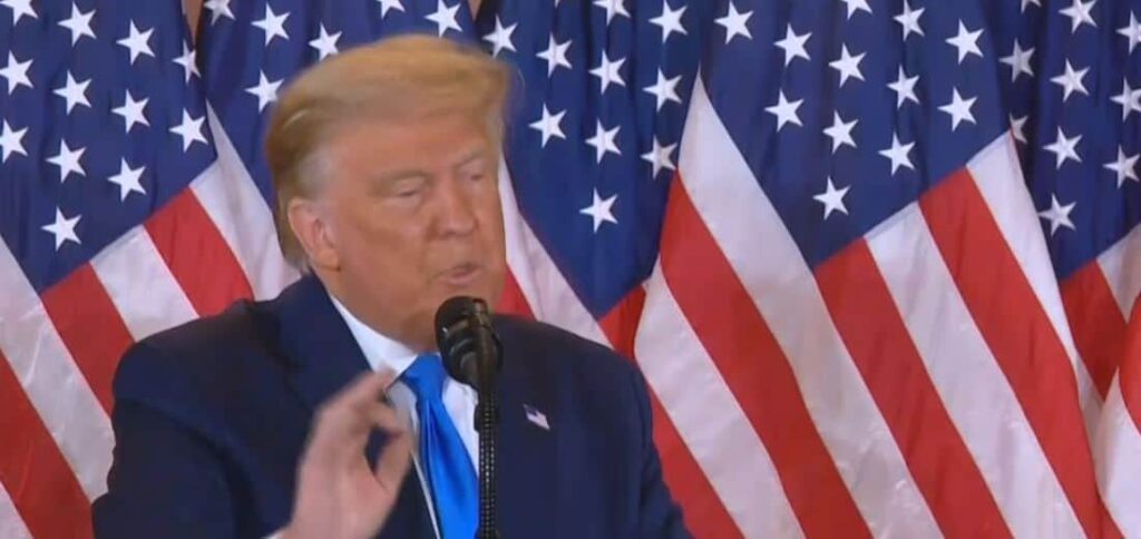 Trump demands all voting stop