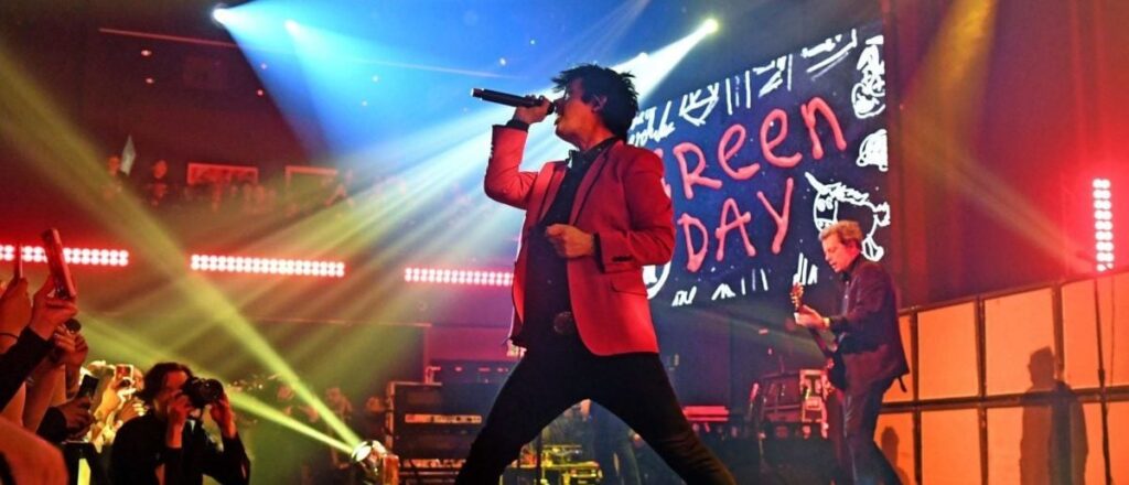 BURBANK, CALIFORNIA - FEBRUARY 07: Billie Joe Armstrong of Green Day performs onstage during the iHeartRadio Album Release Party at iHeartRadio Theater on February 07, 2020 in Burbank, California.