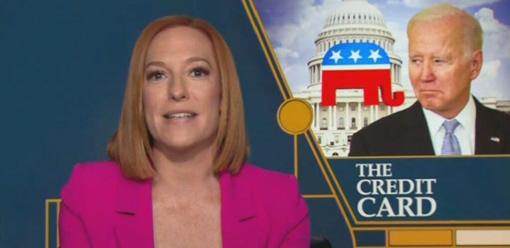 Jen Psaki talks about Marjorie Taylor Greene taking credit for Biden accomplishments.
