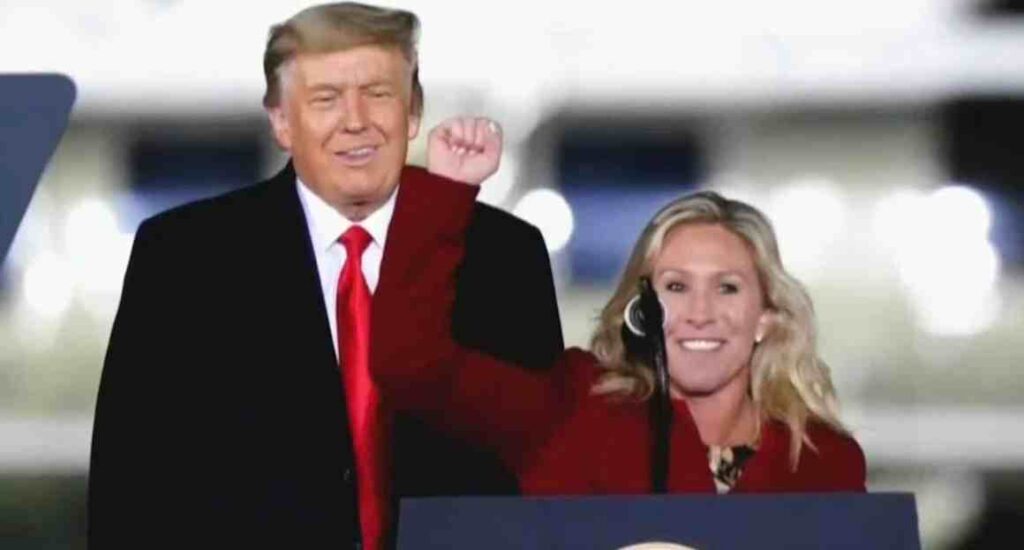 Trump and Majorie Taylor Greene
