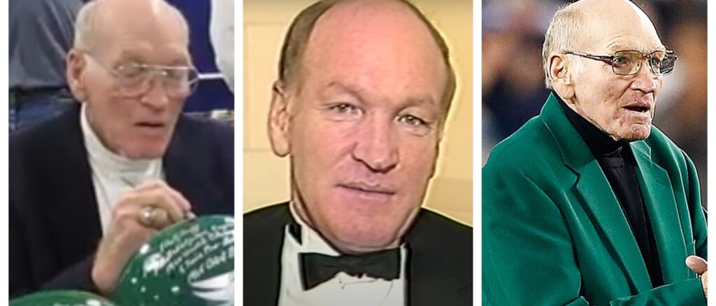 Maxie Baughan, a legendary NFL linebacker who suited up for the Eagles, Rams and Redskins during his time in the league, died Saturday of natural causes. [YouTube/Screenshots/Public — LeaderInSports/NFFOnDemand] (Photo by Rich Schultz/Getty Images)