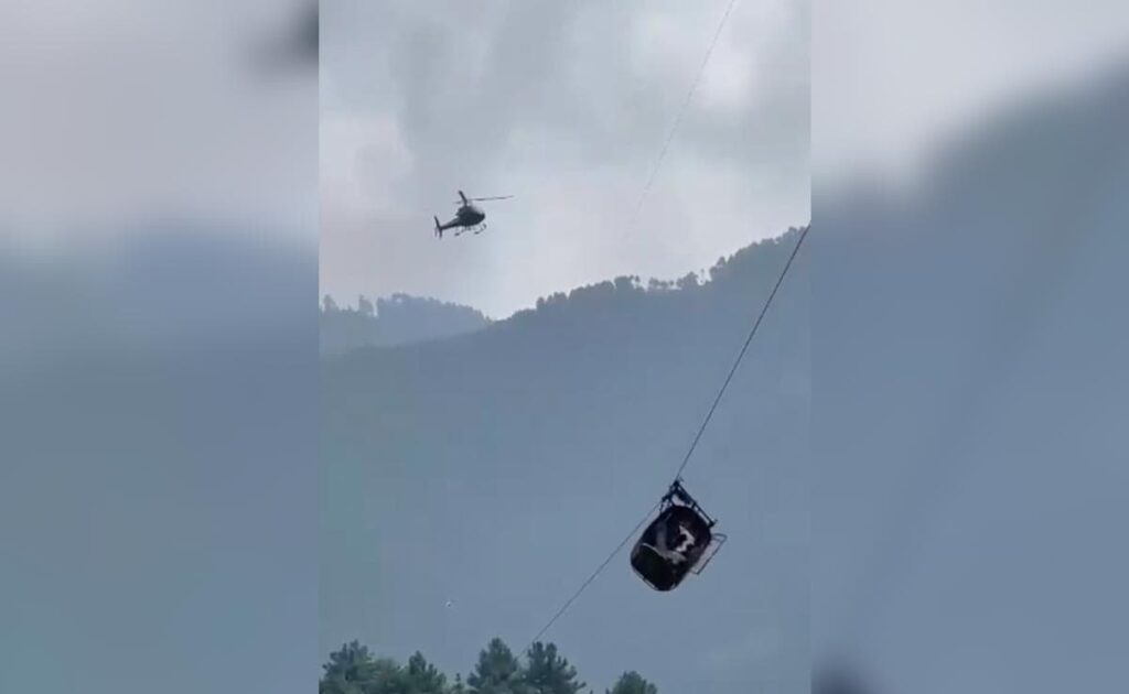 Watch: Pak Children Stuck Mid-Air In Cable Car, Chopper Can
