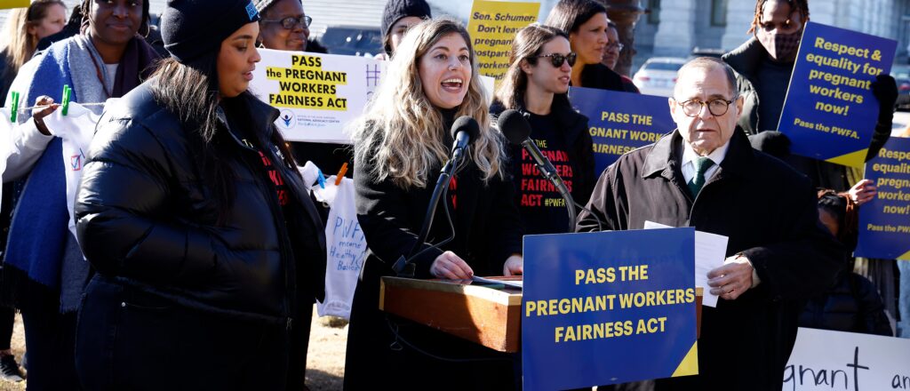 Advocates, Legislators, And Pregnant Workers Rally On Capitol Hill For The Pregnant Workers Fairness Act