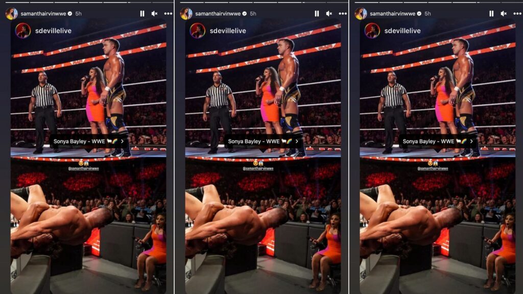 Samantha Irvin is the ring announcer for the company.