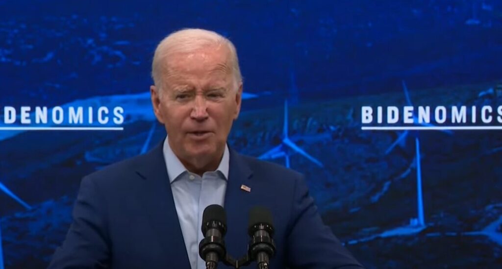 Biden speaks about clean energy in New Mexico.