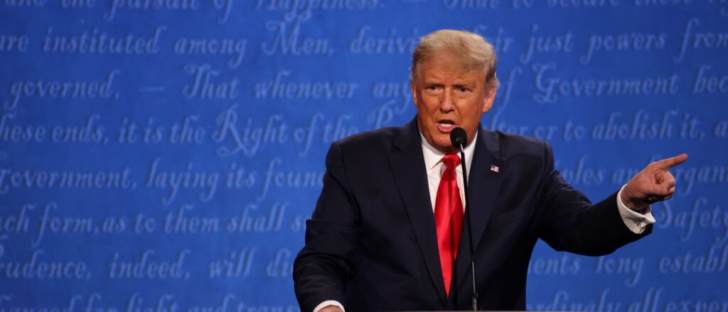 Donald Trump And Joe Biden Participate In Final Debate Before Presidential Election