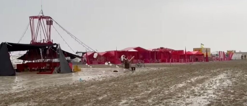 FACT CHECK: Video Claims To Show A River Trash At Burning Man