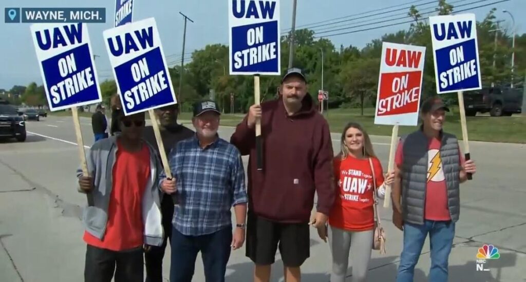 Fetterman Speaks Gibberish About Yachts as He Joins Auto Union Picket Line in Michigan (VIDEO) | The Gateway Pundit