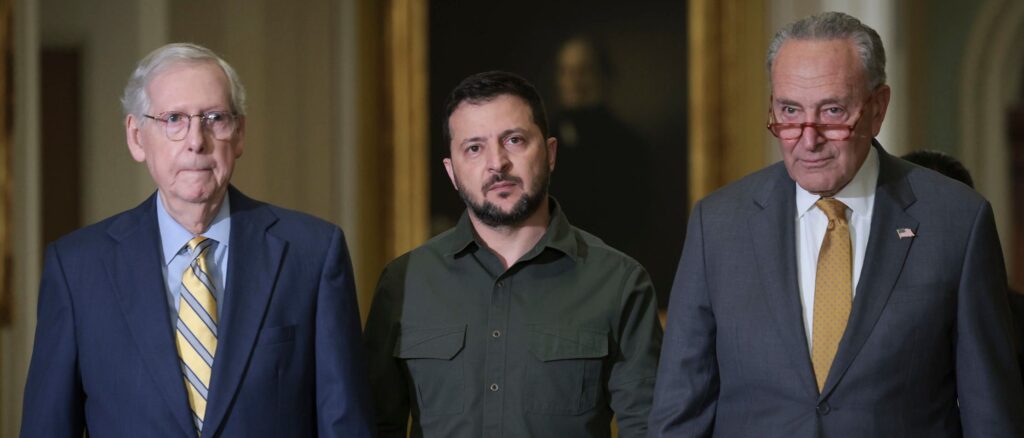 Ukrainian President Volodymyr Zelensky Meets With U.S. Lawmakers On Capitol Hill