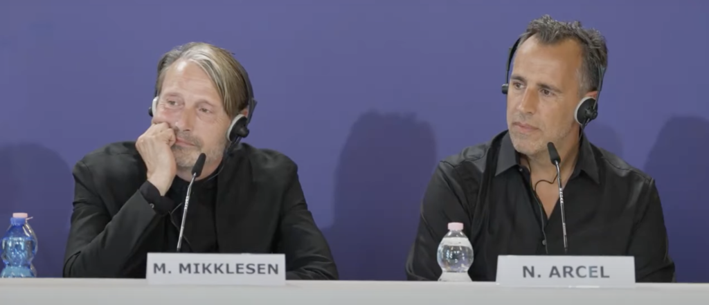Famous Danish actor Mads Mikkelsen and director Nikolaj Arcel were visibly baffled during the Venice Film Festival after a reporter asked why there weren