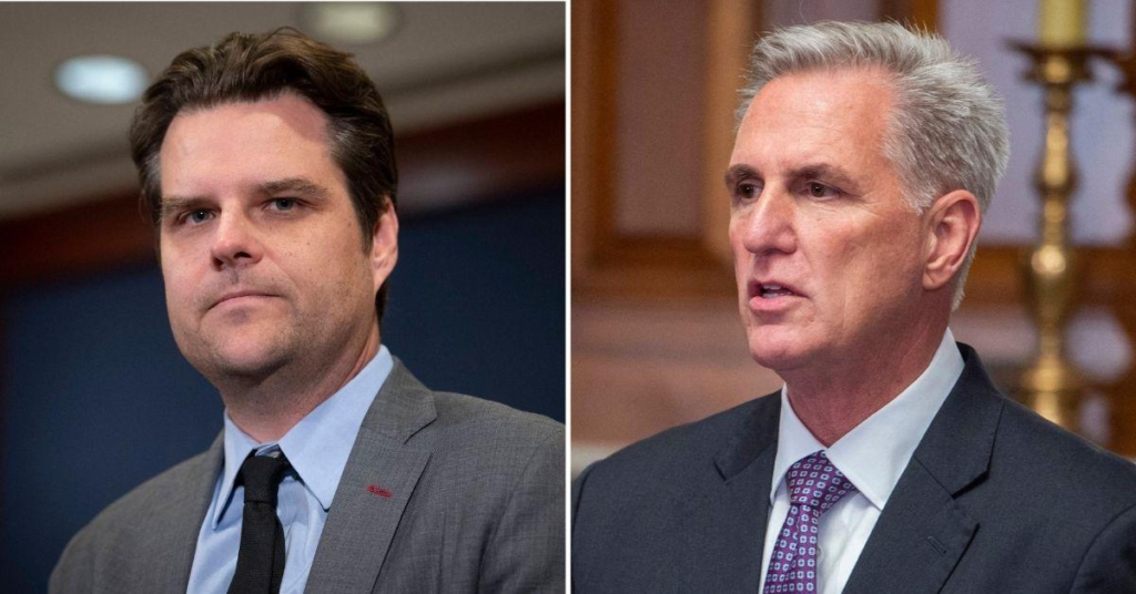 Matt Gaetz Attacks Kevin McCarthy After House Speaker Pats Himself on the Back: ‘Trump Has Been Charged'