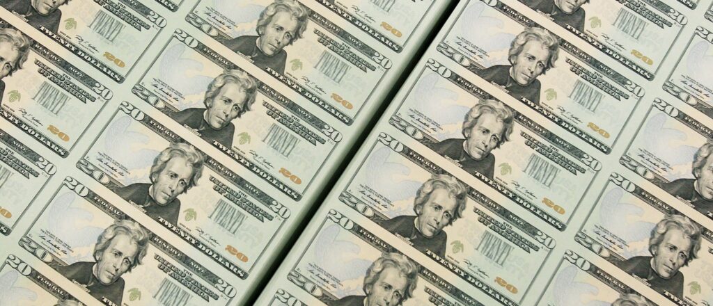 Twenty Dollar Bills Are Printed At The Bureau of Engraving and Printing