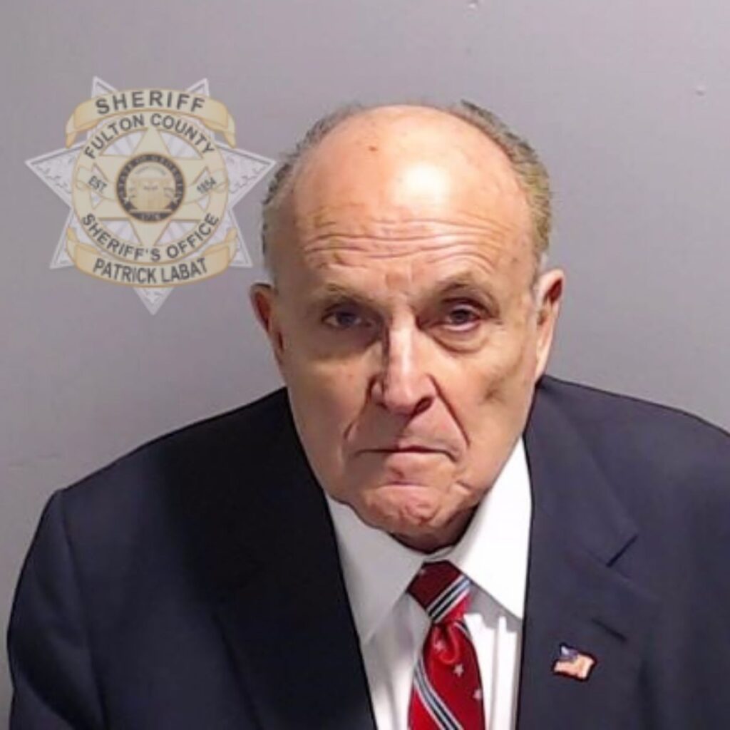 Rudy Giuliani mugshot