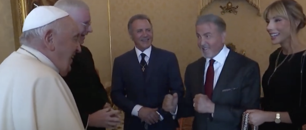 Sylvester Stallone Challenges Pope Francis To Boxing Match During Audience In Rome