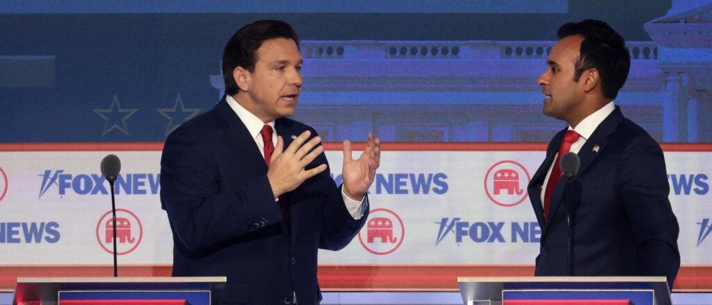 Presidential Hopefuls Square Off In First GOP Debate