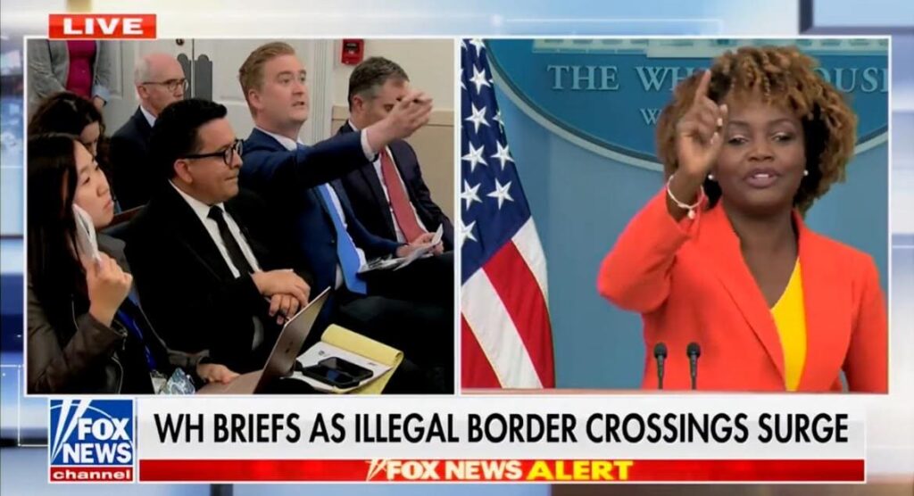 Unbelievable! Karine Jean-Pierre Cuts Off Peter Doocy, Shuts Him Down, Refuses to Answer Question on Biden Border Crisis (VIDEO) | The Gateway Pundit
